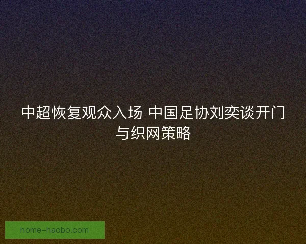 中超恢复观众入场 中国足协刘奕谈开门与织网策略